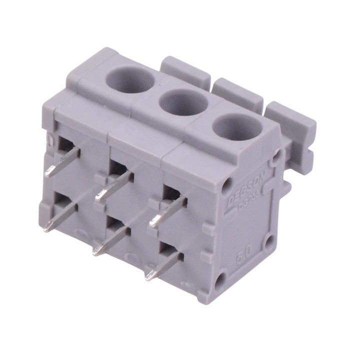 3-Way 5.00mm Push-In PCB Terminal Block 5A 300V