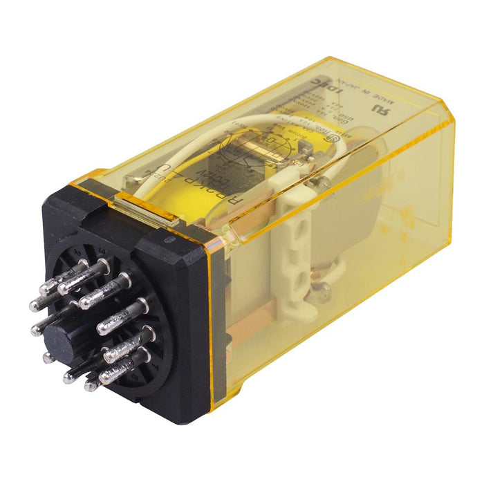 RR2KP-UDC12V 12VDC Latching Plug In Power Industrial Relay 10A DPDT IDEC