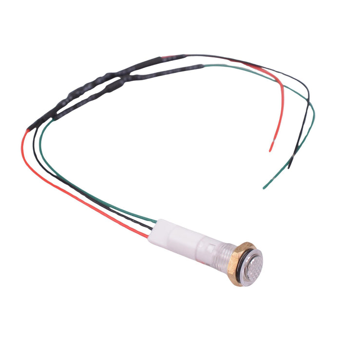 Red/Green 8mm 220V LED Prewired Panel Indicator Light