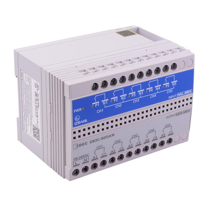 EB3C-R05AN 5 Channel Relay Barrier 100-240VAC IDEC