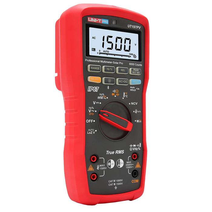 UT197PV Solar PV Professional True RMS Auto Range Digital Multimeter IP67 Uni-T