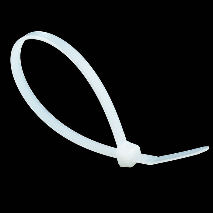 3.6mm x 140mm White Cable Tie - Pack of 100