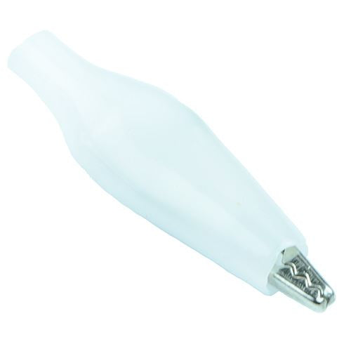 White Miniature Alligator Clip 27mm
