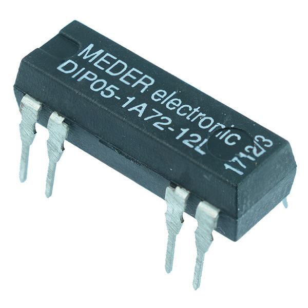 5VDC Normally Open Reed Relay SPST DIP05-1A72-12L