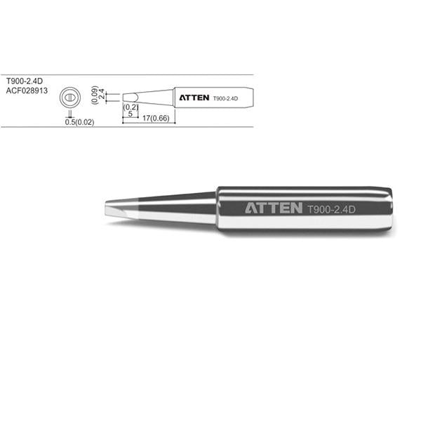 2.4mm Chisel Soldering Iron Tip T900-2.4D ATTEN