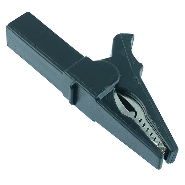 Black Insulated 55mm Crocodile Clip Connector 20A
