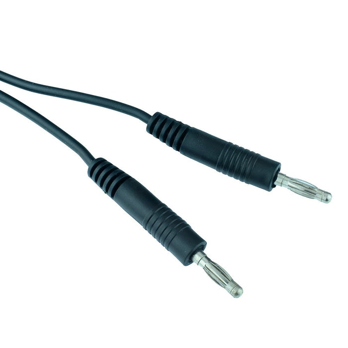 Black 4mm Banana Plug Test Lead 100cm