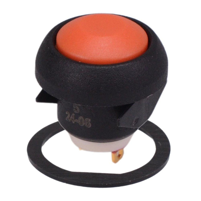 Switch Button O Ringe Color IBR3SAD9 Orange Momentary Snap-In 12mm Push Button Switch SPST IP67 ...