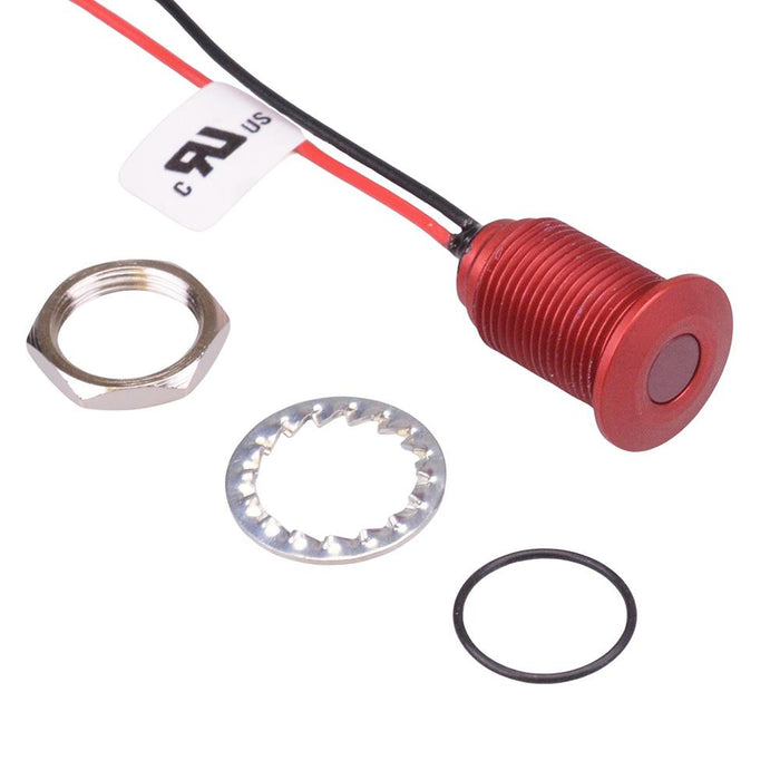 Q10F5ARXXHR24E Hyper Bright Red 10mm 24VDC LED Panel Indicator IP67 APEM