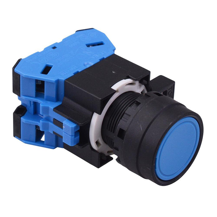 HW1B-M1F20S Blue 22mm Momentary Push Button Switch 2NO IDEC