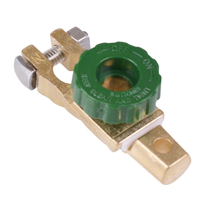 Green Battery Terminal Negative with Disconnect 125A