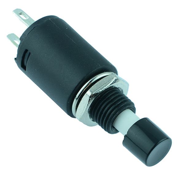 Black On-Off Latching Small Button Push Switch SPST R13-512B1 — Switch ...