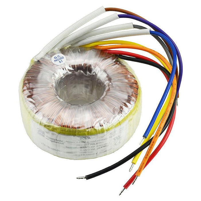 VTX-146-080-209 Toroidal Transformer 80VA 0-9V Vigortronix