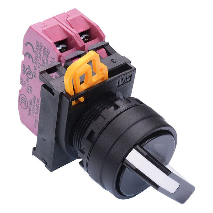 IDEC 22mm 3 Position Maintained Selector Switch 2NC IP65 YW1S-3E02N1