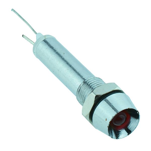 Green LED 6mm Recessed Metal Panel Indicator 12V