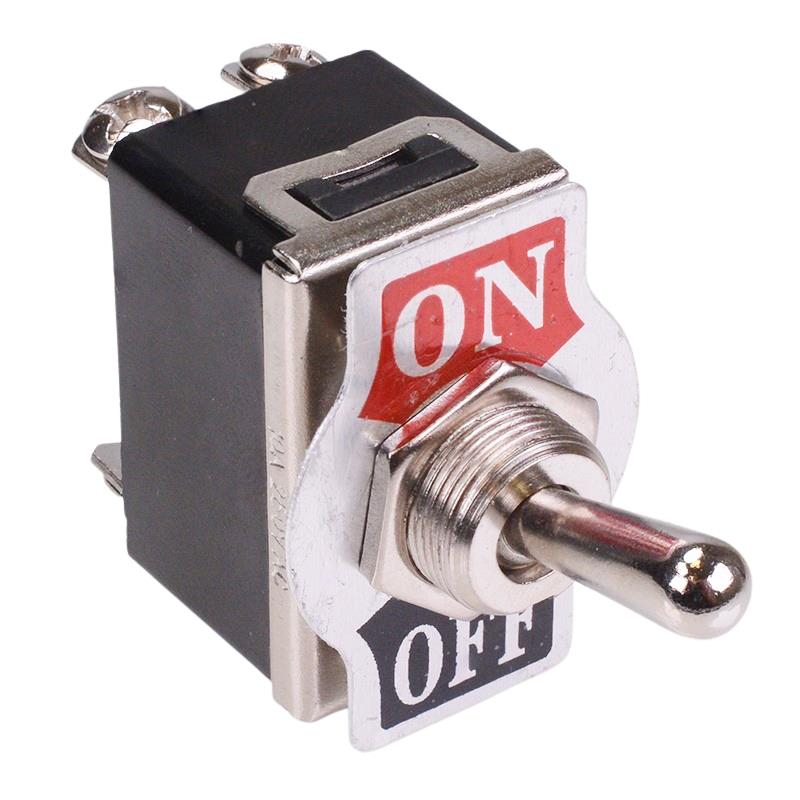 On-Off Toggle Switch Screw Terminals 10A 250VAC DPST — Switch ...