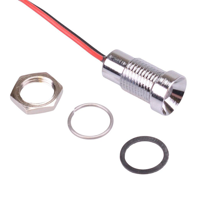 Q8R5CXXSY12E Super Bright Yellow Recessed 8mm 12VDC LED Panel Indicator IP67 APEM