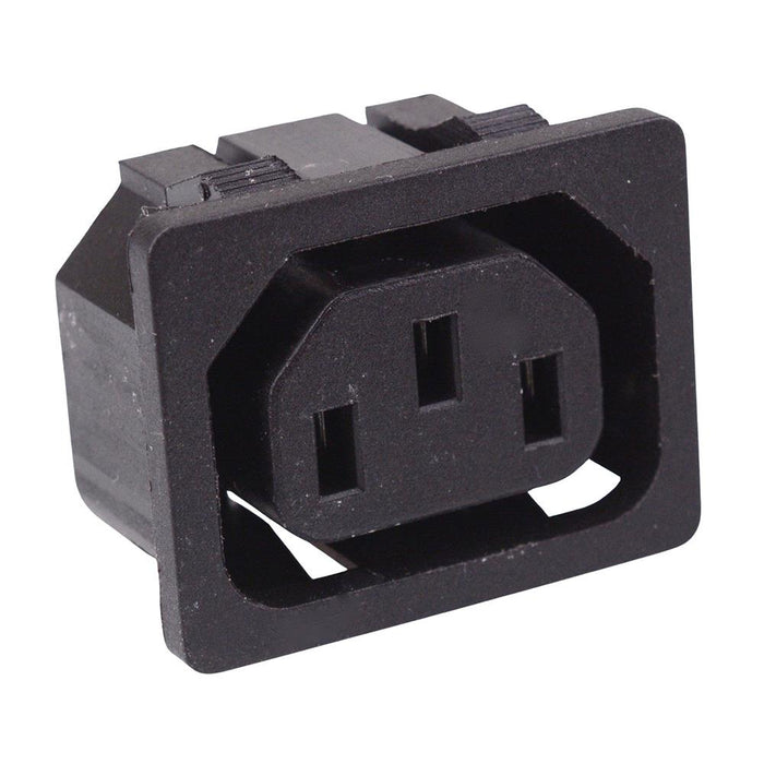 C13 Snap-Fit IEC Chassis Outlet Connector 10A