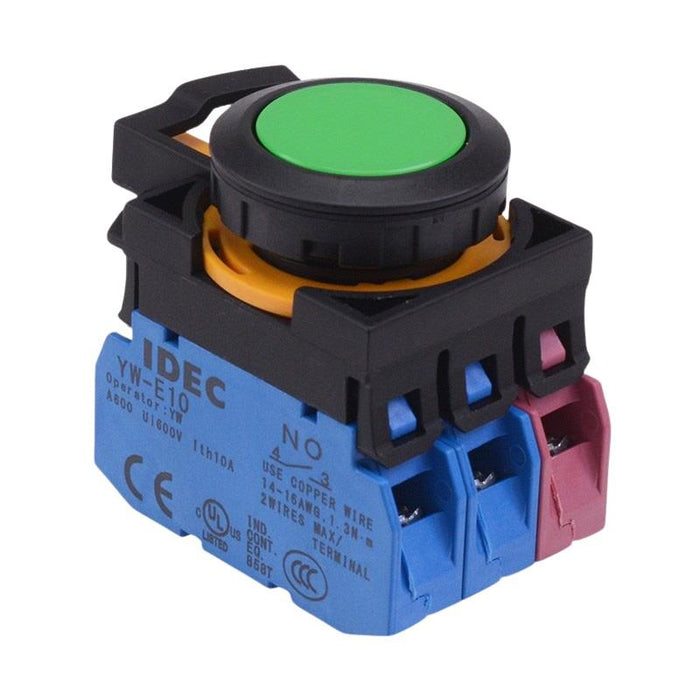CW1B-A1E21G Green Maintained Push Button Switch 2NO-1NC IP65 IDEC