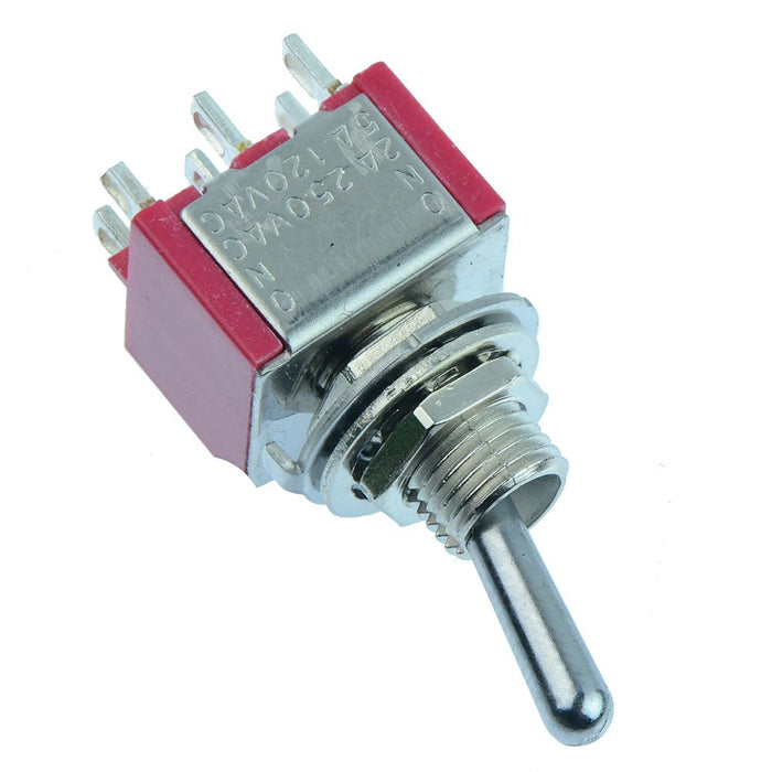 On-On Miniature Toggle Switch 5A DPDT
