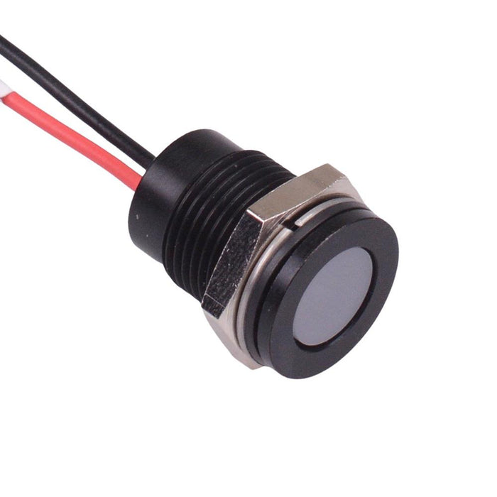 Q14F5BXXW02E White Flush 14mm 3.3VDC LED Panel Indicator IP67 APEM