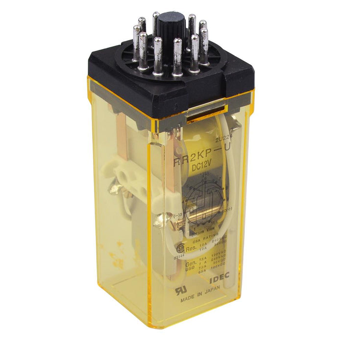 RR2KP-UDC12V 12VDC Latching Plug In Power Industrial Relay 10A DPDT IDEC