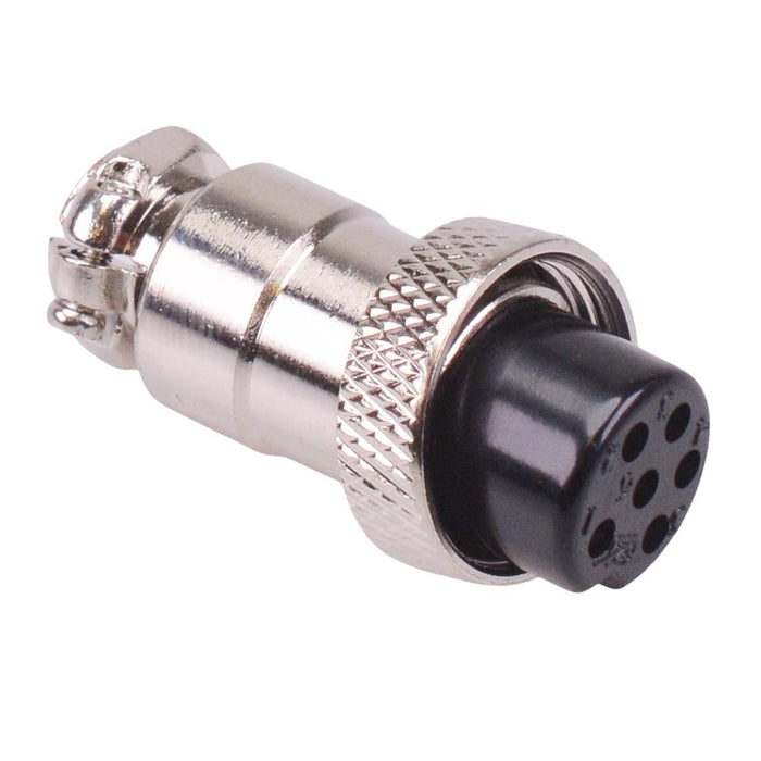 6 Way Female M16 Metal Circular Connector Plug 4A