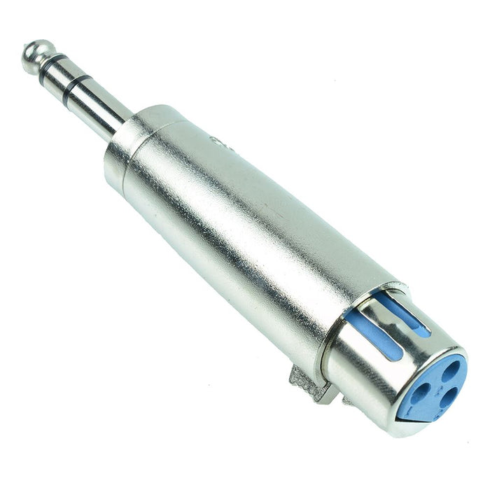 XLR Female 3 Pole To 6.3mm Stereo Plug Adaptor
