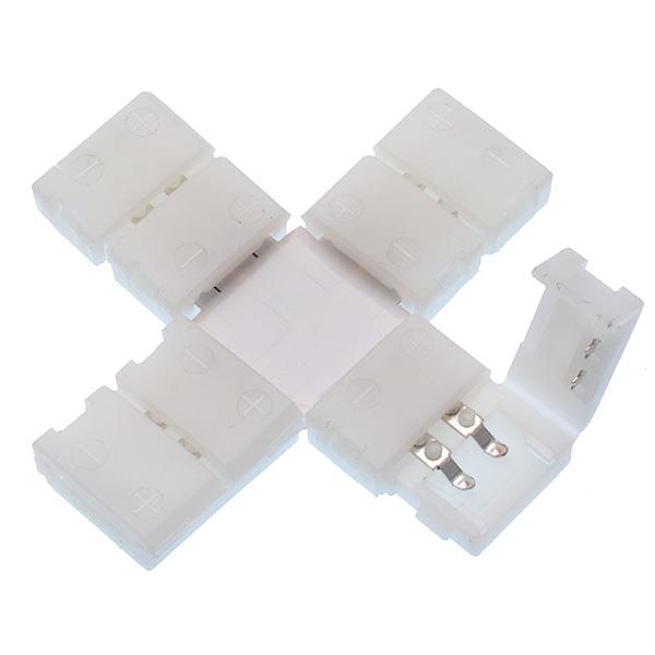 4 Way Single Colour 8mm LED Strip Connector