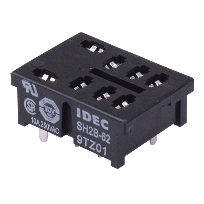 SH2B-62 PCB Mount Relay Socket for Double Pole RH2B Relays IDEC