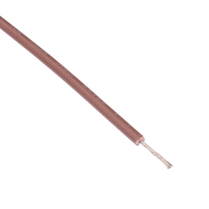 Brown UL1015 22AWG 17/0.16mm Tinned Copper Stranded Wire (price per metre)