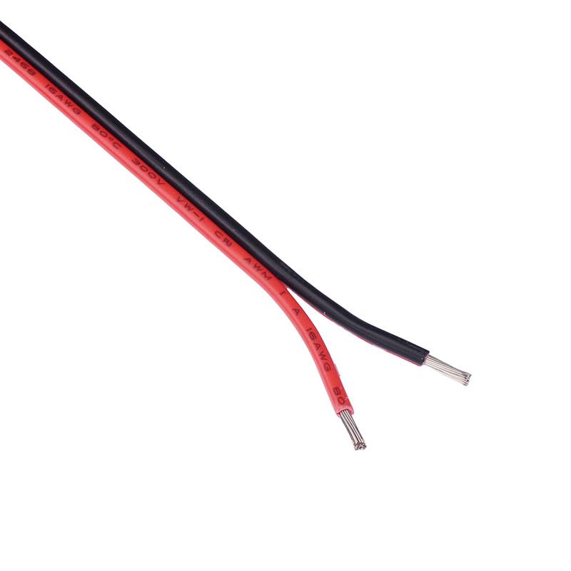 Pvc Stranded Wire Red/Black 2-Pin 16AWG PVC Stranded Wire 26/0.254mm 5m Length — Switch ...