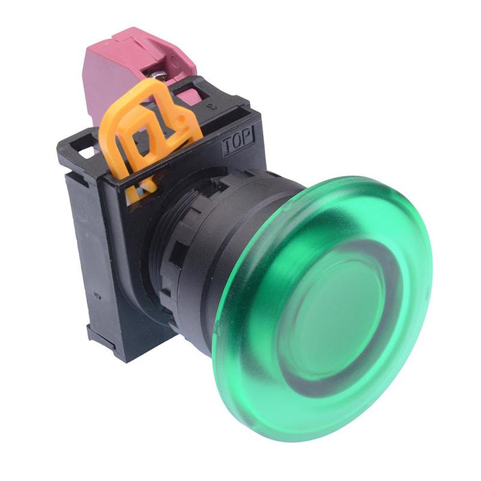 YW1L-M4E01Q0G Green 22mm Mushroom Momentary Push Button Switch NC IP65 IDEC