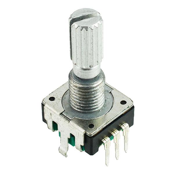 20mm Rotary Encoder with Switch 6mm Splined Shaft