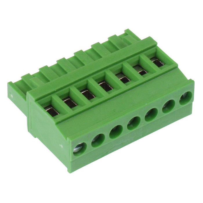 7-Way 5.08mm Vertical Pluggable Terminal Block Green 15A 300V
