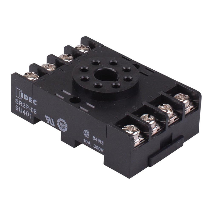 SR2P-06 Screw Terminals DIN Mount Relay Socket for 2 Pole RR2P Relays IDEC