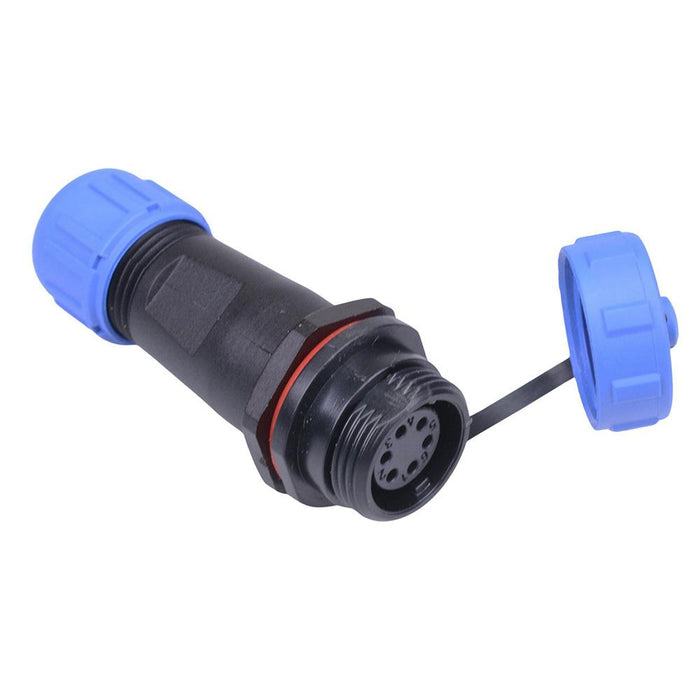 6 Pin Waterproof W13 Female Socket Cable Connector IP68