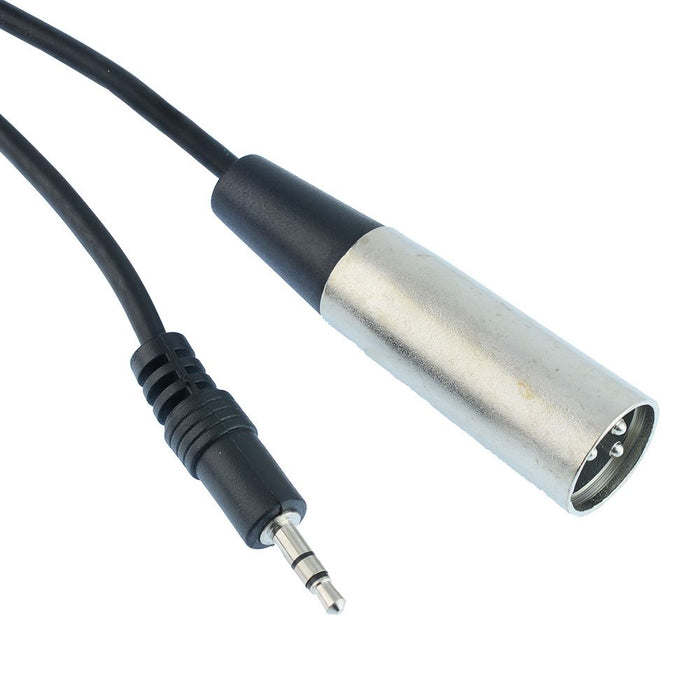 1m 3.5mm Stereo Plug to Male XLR Audio Cable Lead