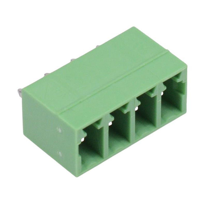 4-Way 3.81mm Vertical PCB Header Closed Ends 8A 300V