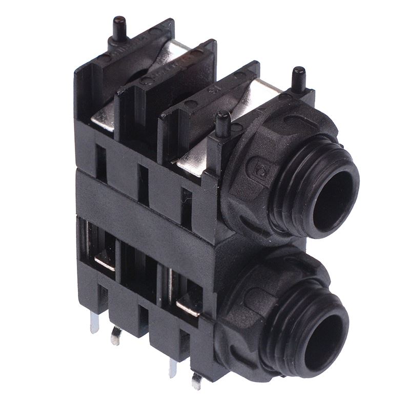 6.35mm Mono PCB Dual StackJack Socket FCR1120 — Switch Electronics ...