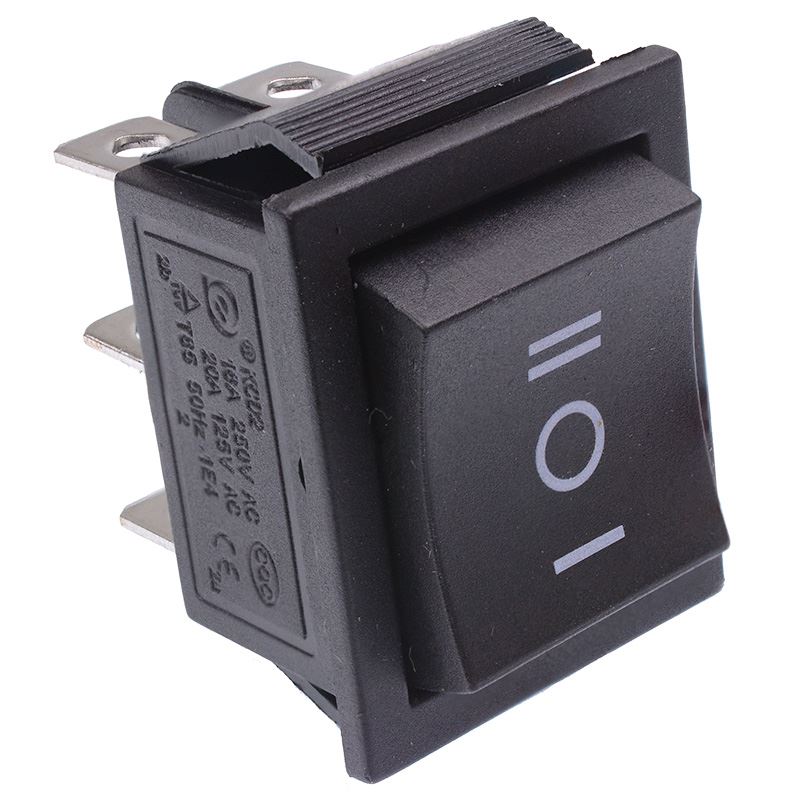 On-Off-(On) Rectangle Momentary Rocker Switch DPDT — Switch Electronics ...