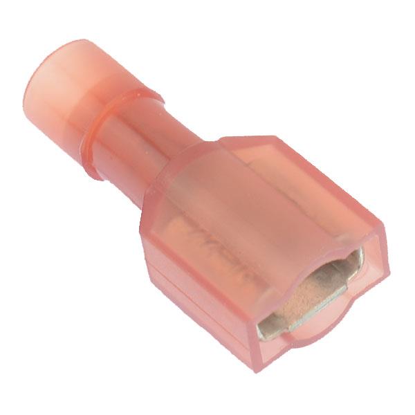 Red 6.3mm Nylon Insulated Female Crimp Terminal Connectors