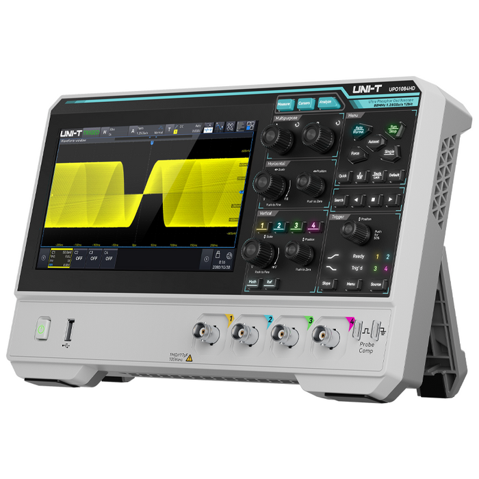 UPO1084HD High Resolution Touch-Screen 4 Channel Oscilloscope 80MHz Uni-T