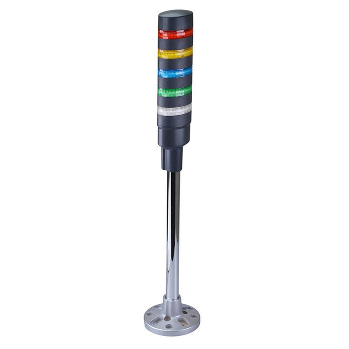 IDEC LD6A-5PQB-RYSGW Red/Yellow/Blue/Green/White Stack Light LED Tower Pole Mount 24VAC/DC
