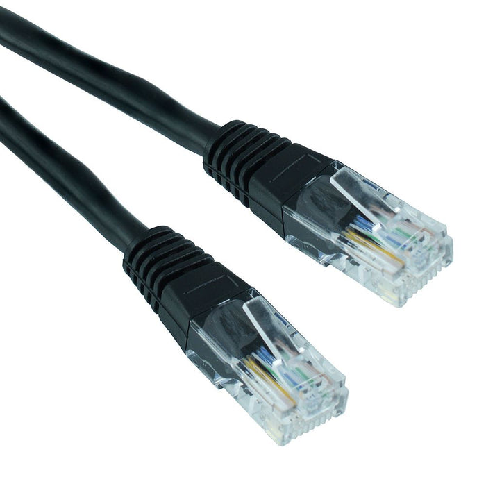 Black 5m RJ45 Ethernet Network Cable Lead