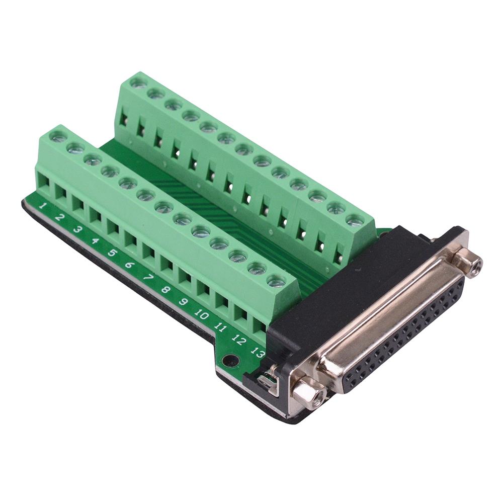 25 Way Female D Sub Connector with Terminal Blocks — Switch Electronics ...