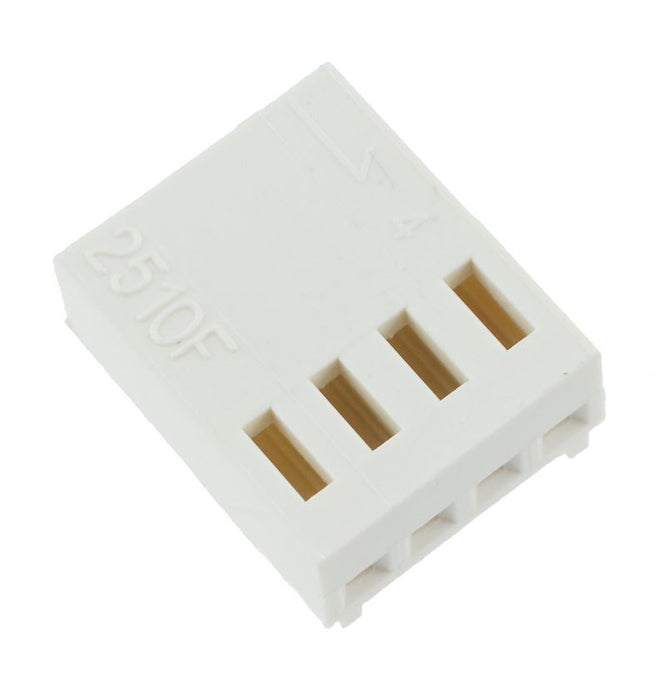 4-Way Straight PCB Crimp Housing 2.54mm