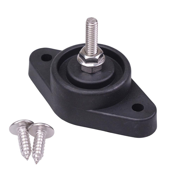 Black Negative M6 Stud Large Base Power Distribution Post 150A