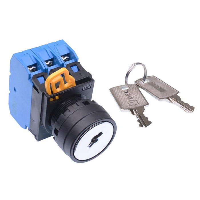 YW1K-2AE30 22mm 2 Position Maintained Key Switch 3NO IP65 IDEC