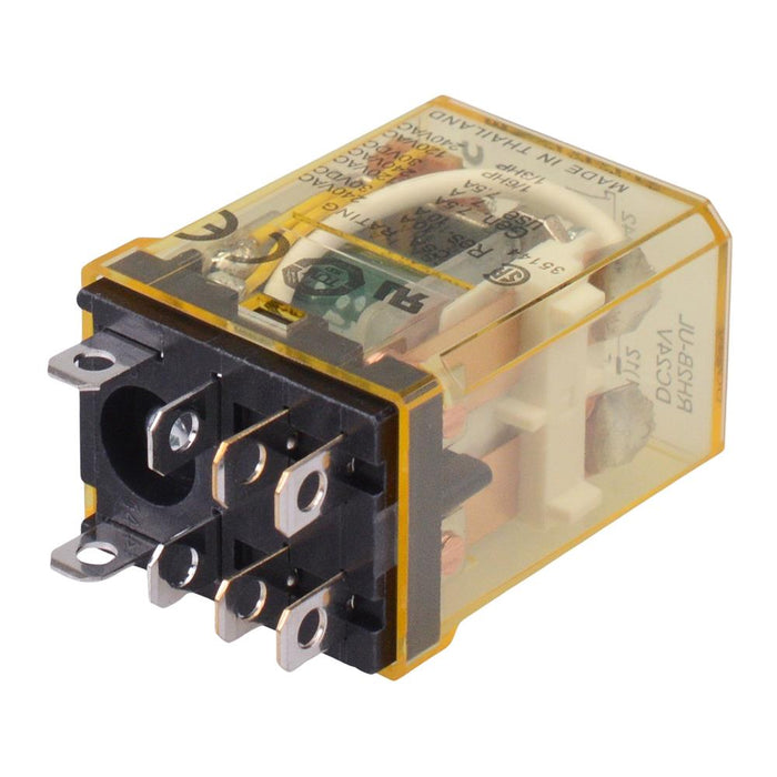 RH2B-ULDC24V 24VDC Plug In Compact Power Relay Indicator 10A DPDT IDEC